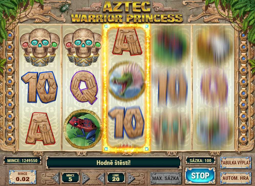 Aztec warrior princess slot machine